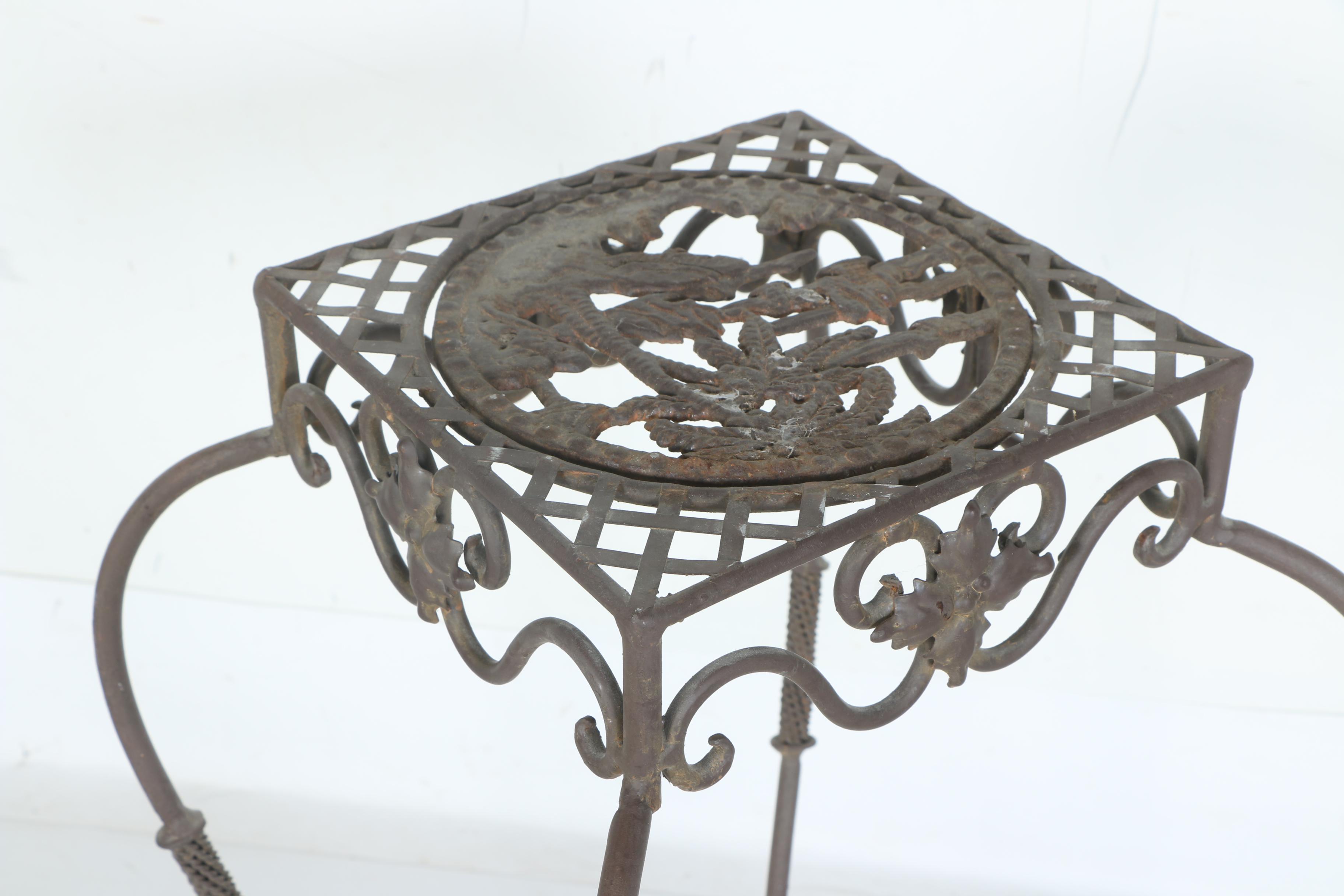Wrought Iron Plant Stand