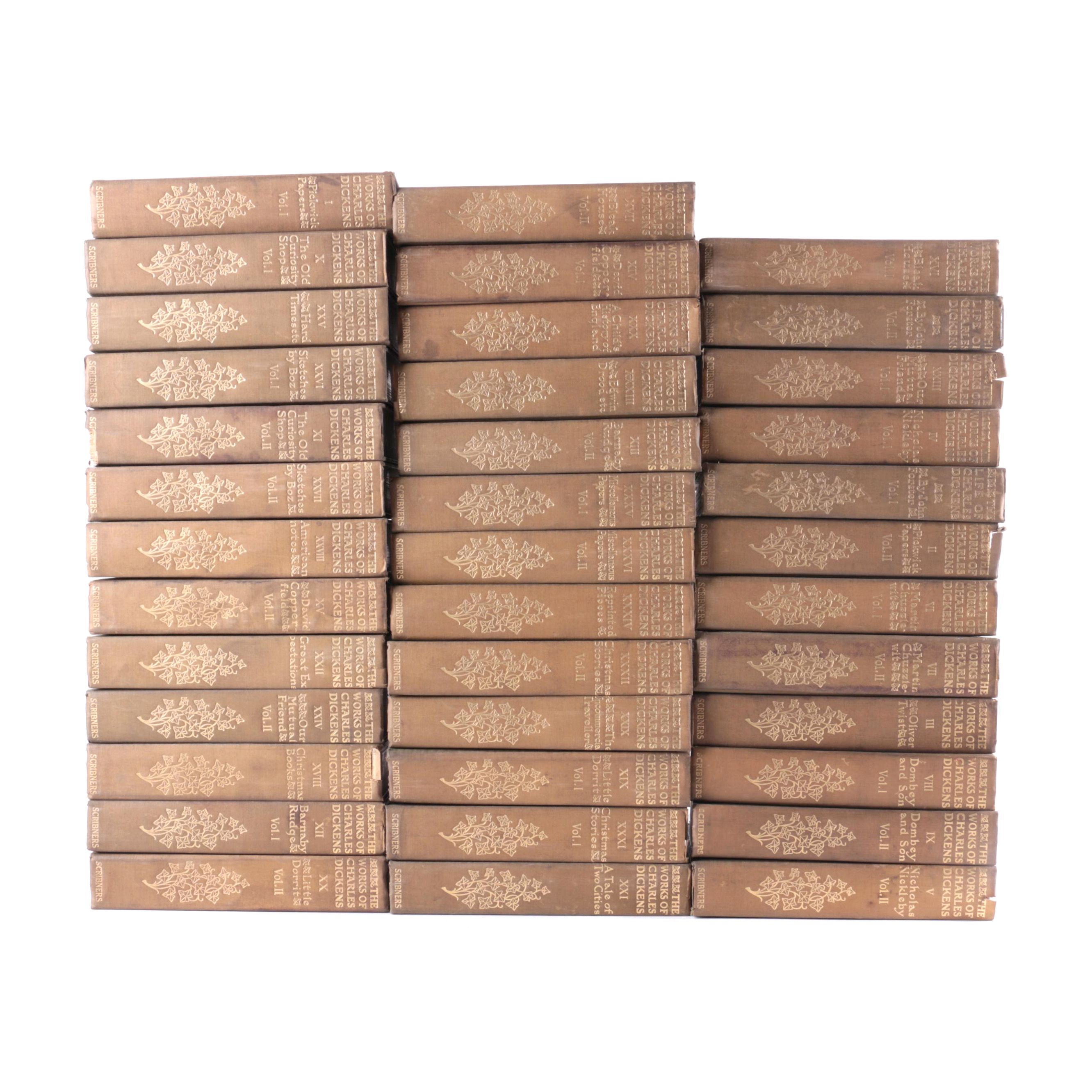1907 "The Works of Charles Dickens" in Thirty-Eight Volumes