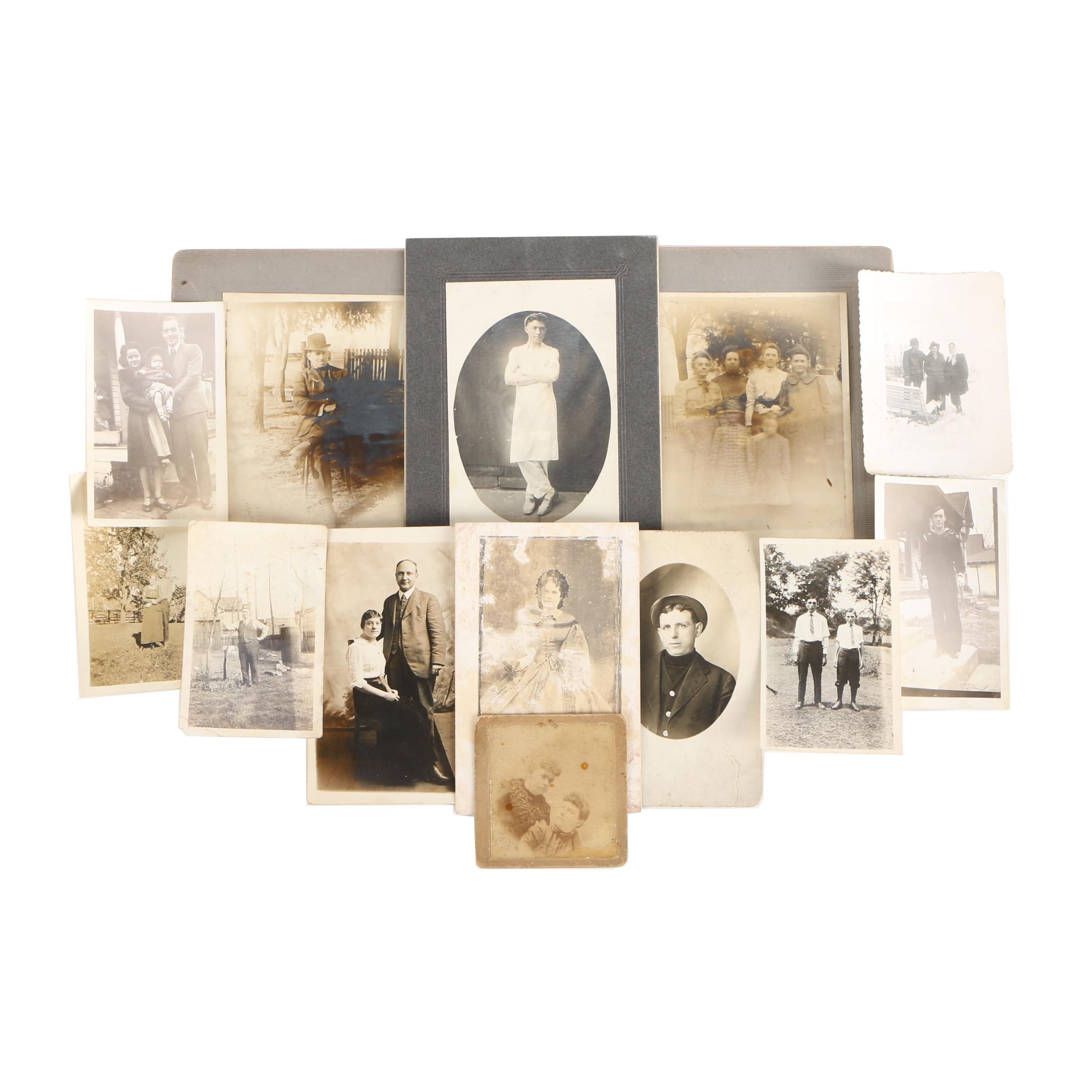 Antique Gelatin Silver Print Photographs and Postcards