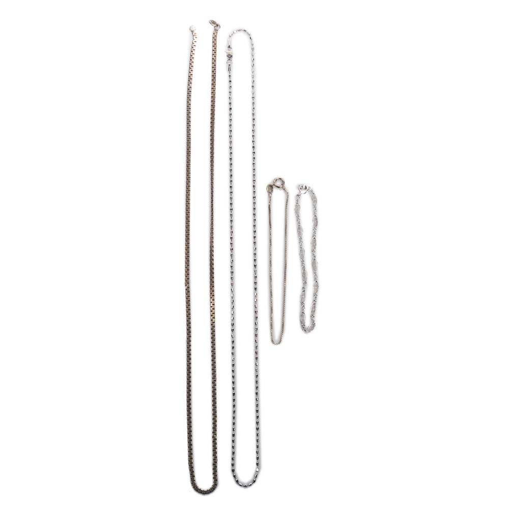 Sterling Silver Necklaces and Bracelets