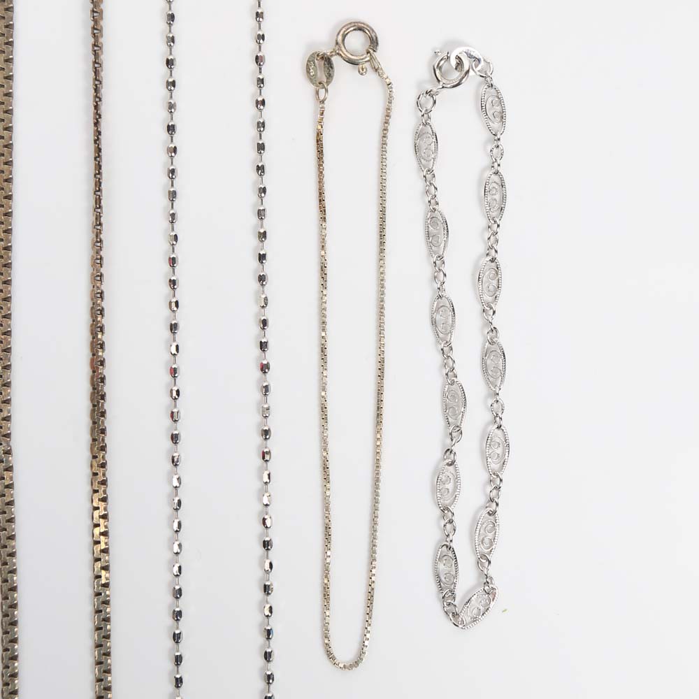 Sterling Silver Necklaces and Bracelets