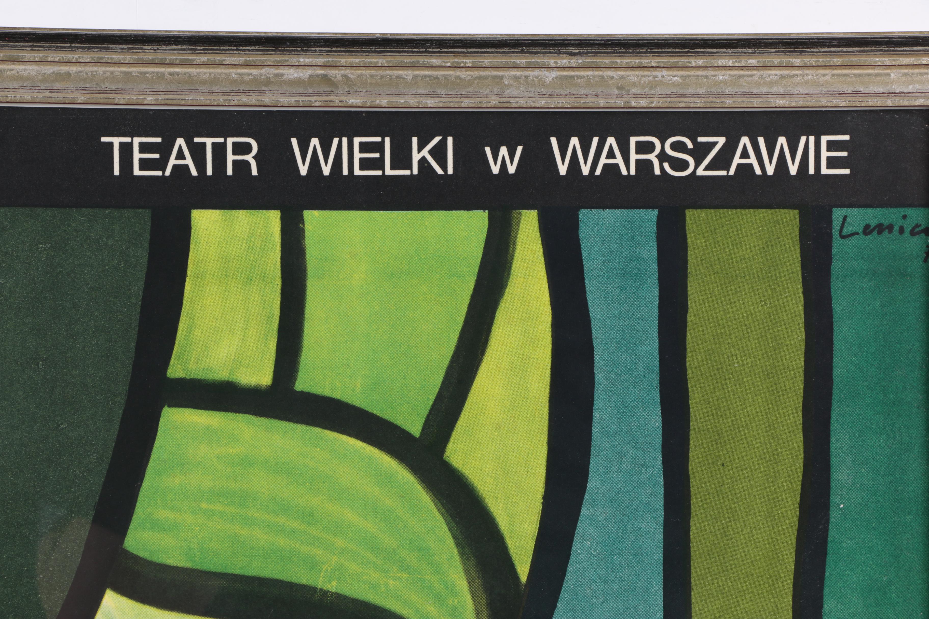 1973 Poster After Jan Lenica for Wagner's "Tannhäuser" at Teatr Wielki in Warsaw