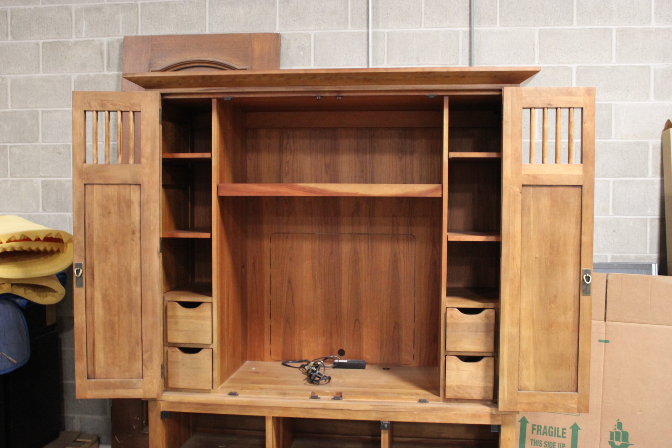 Mission Style Entertainment Cabinet