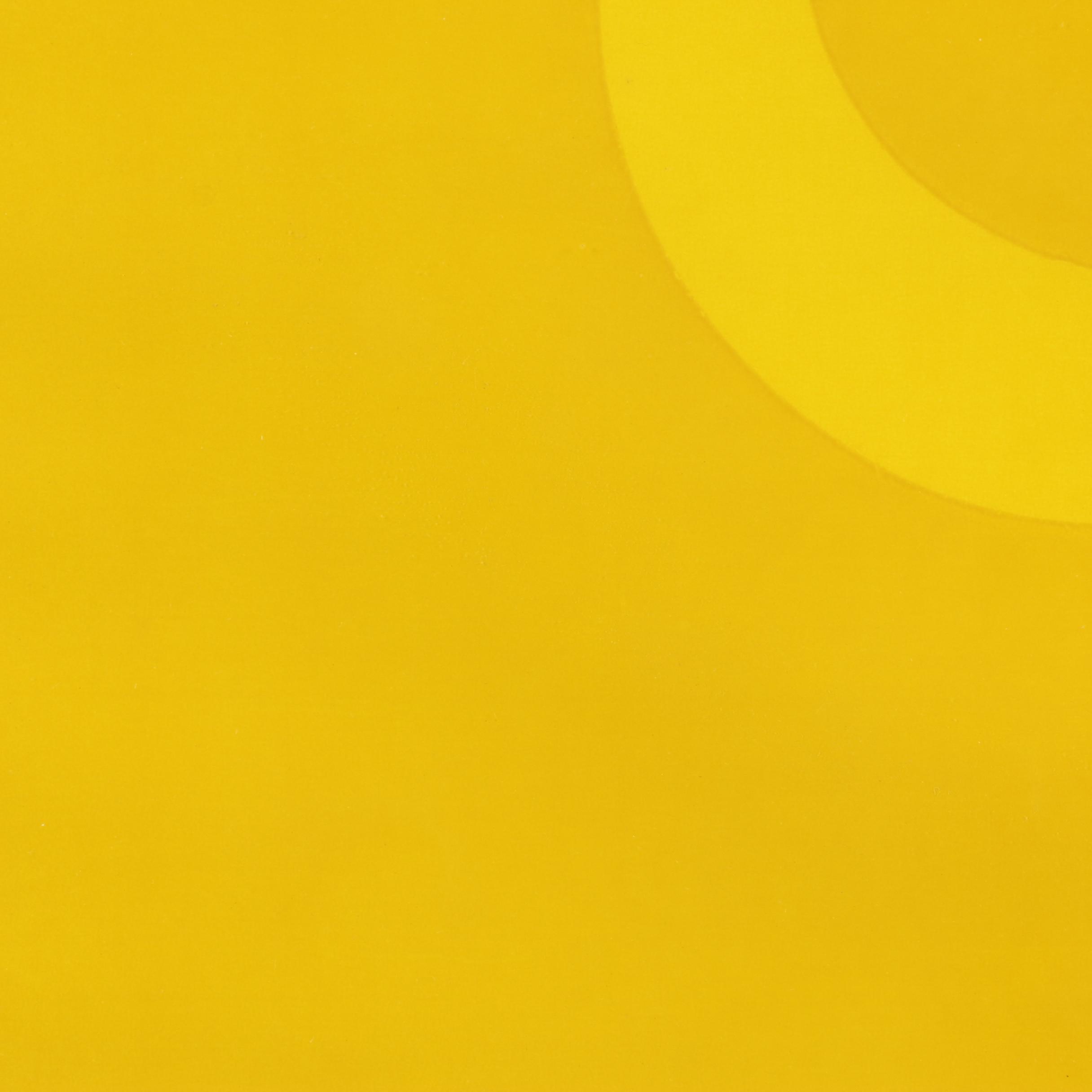1972 Artist's Proof Lithograph on Paper of Abstract Yellow Composition
