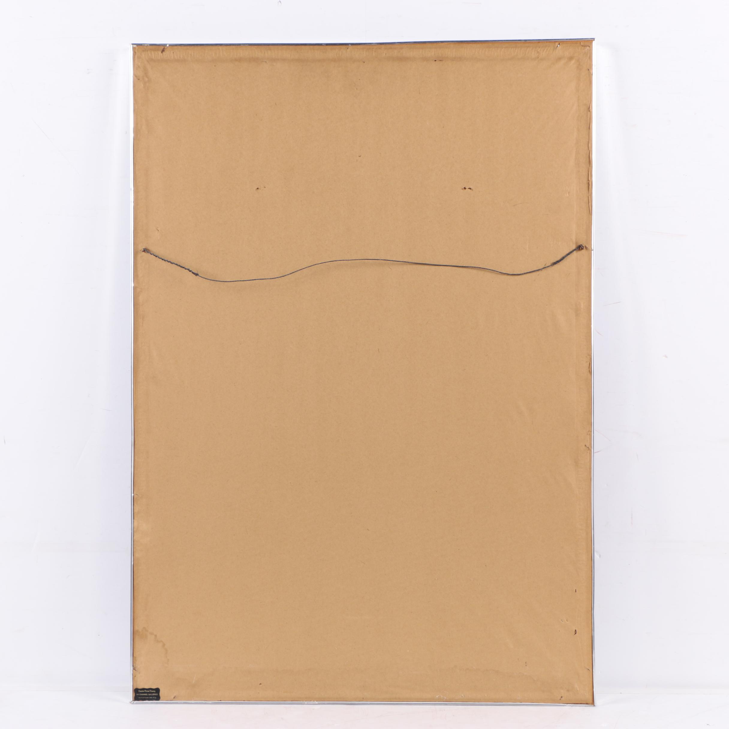 1972 Artist's Proof Lithograph on Paper of Abstract Yellow Composition