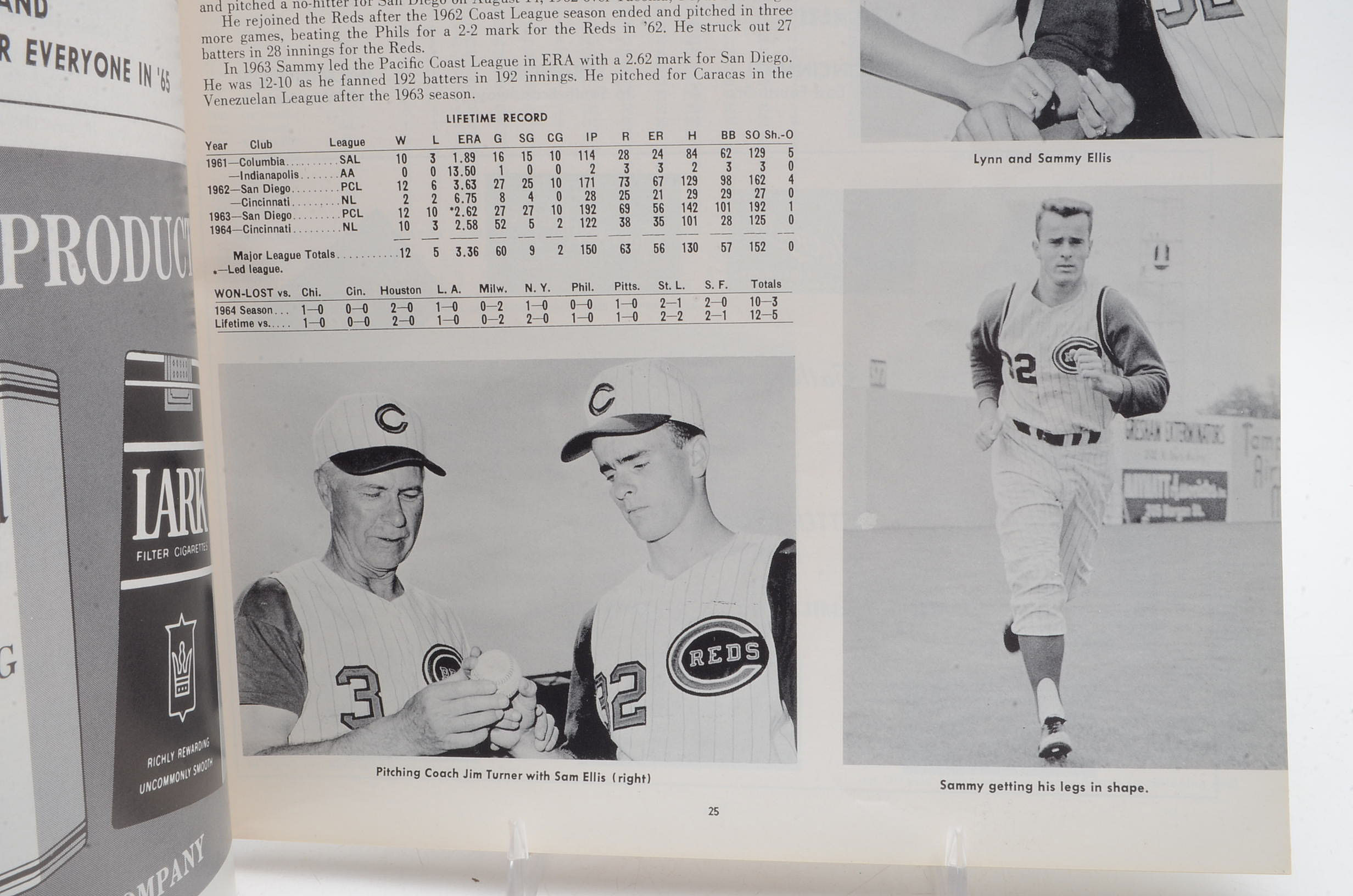 1965 Cincinnati Reds Yearbook