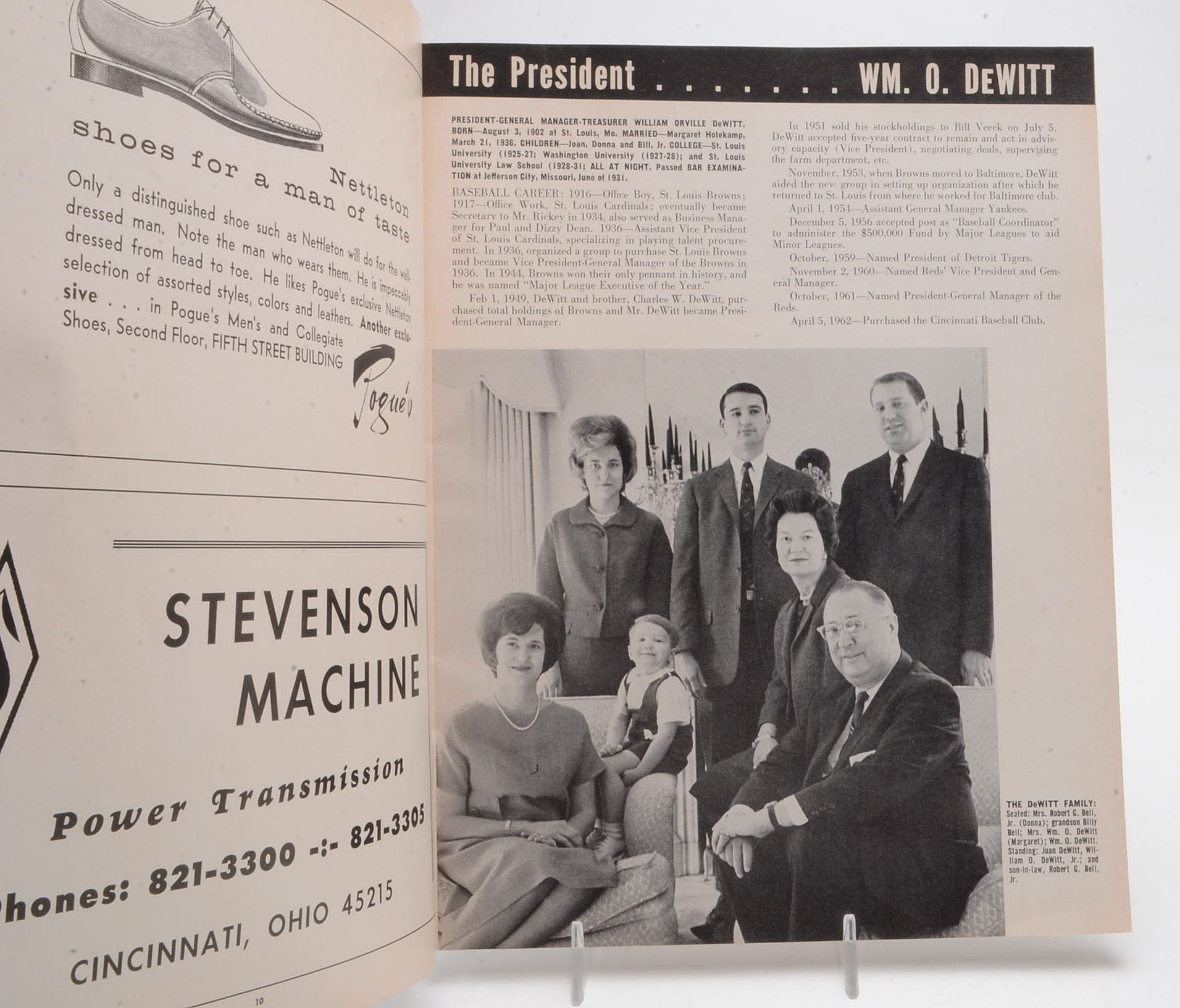 1964 Cincinnati Reds Yearbook