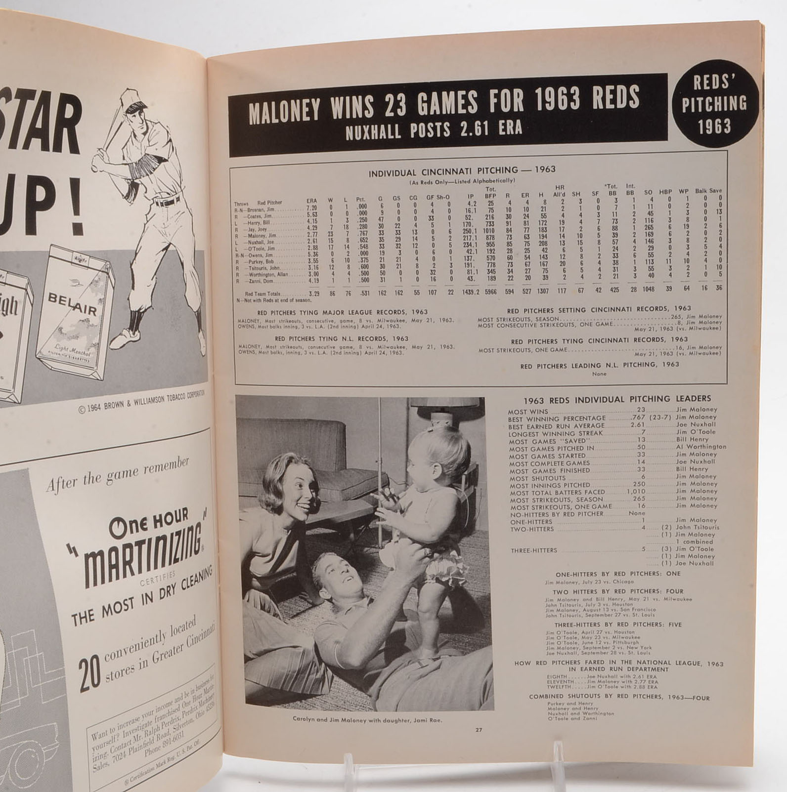 1964 Cincinnati Reds Yearbook