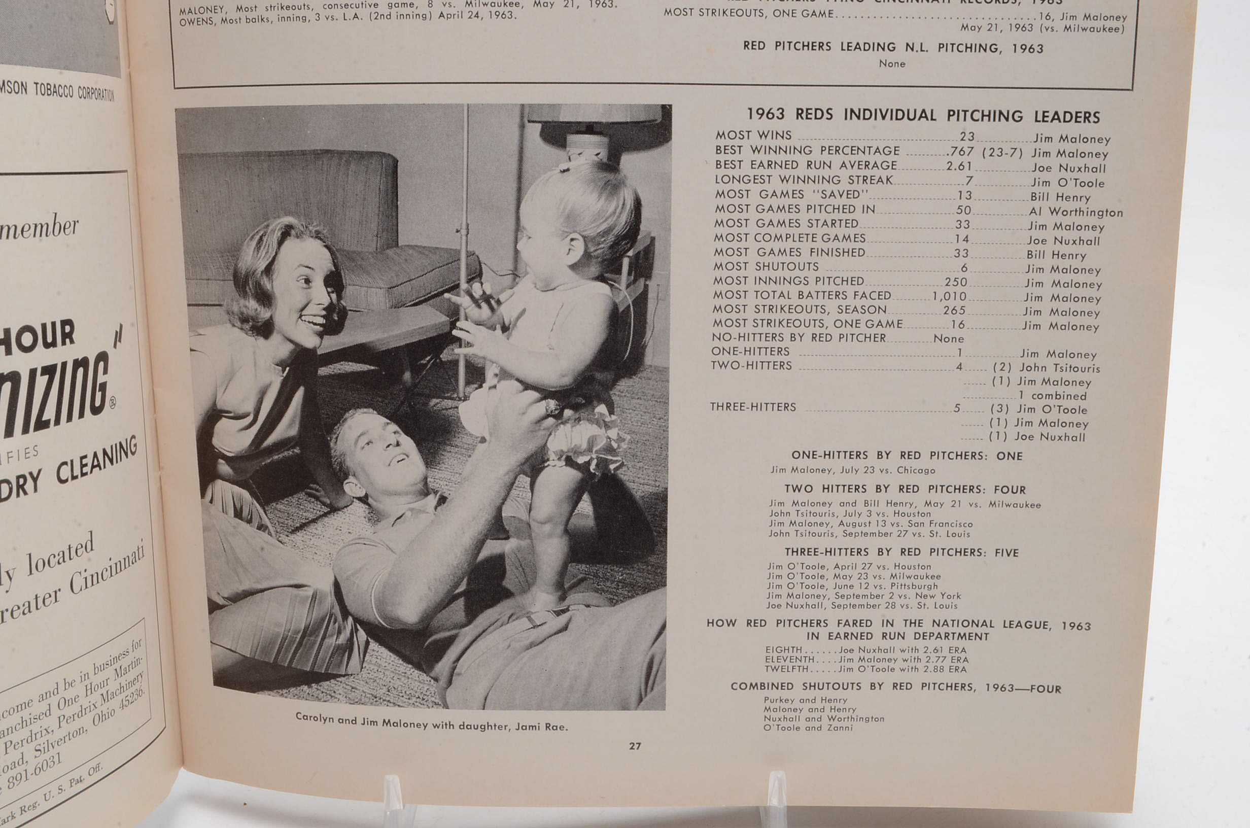 1964 Cincinnati Reds Yearbook