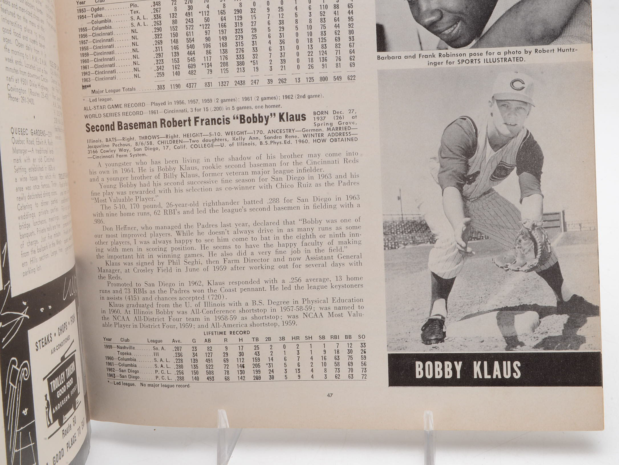 1964 Cincinnati Reds Yearbook