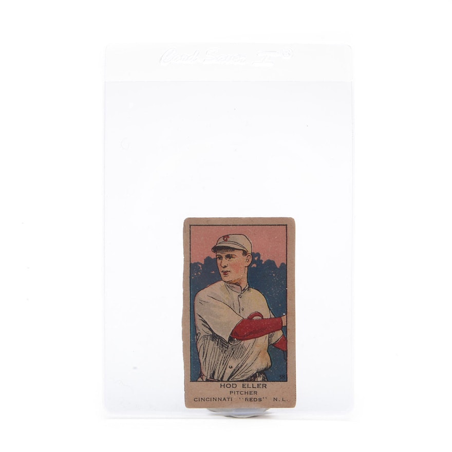 1920s "Hod" Eller Cincinnati Reds Strip Baseball Card