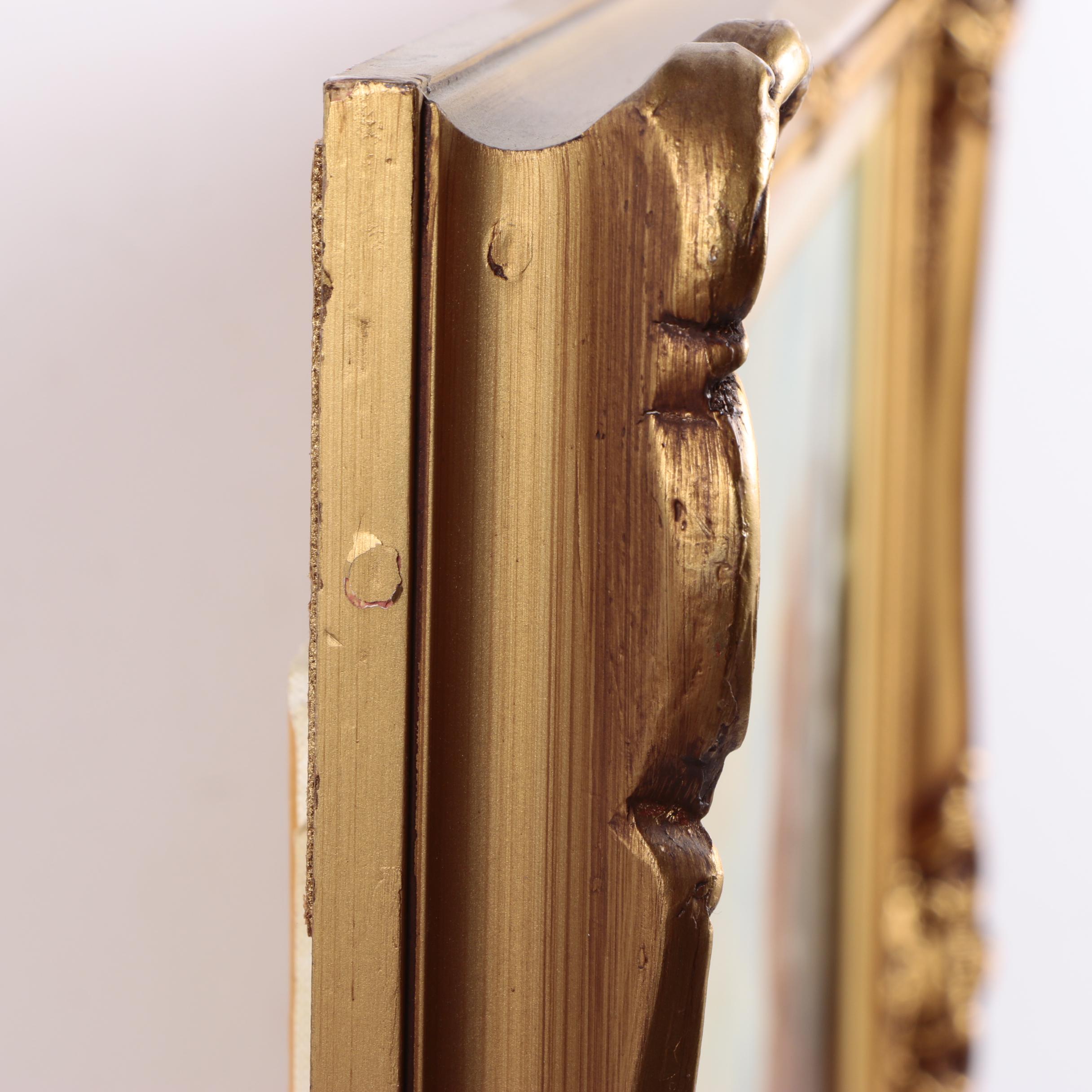 Hans Runge Oil Painting on Canvas of German Village in Autumn