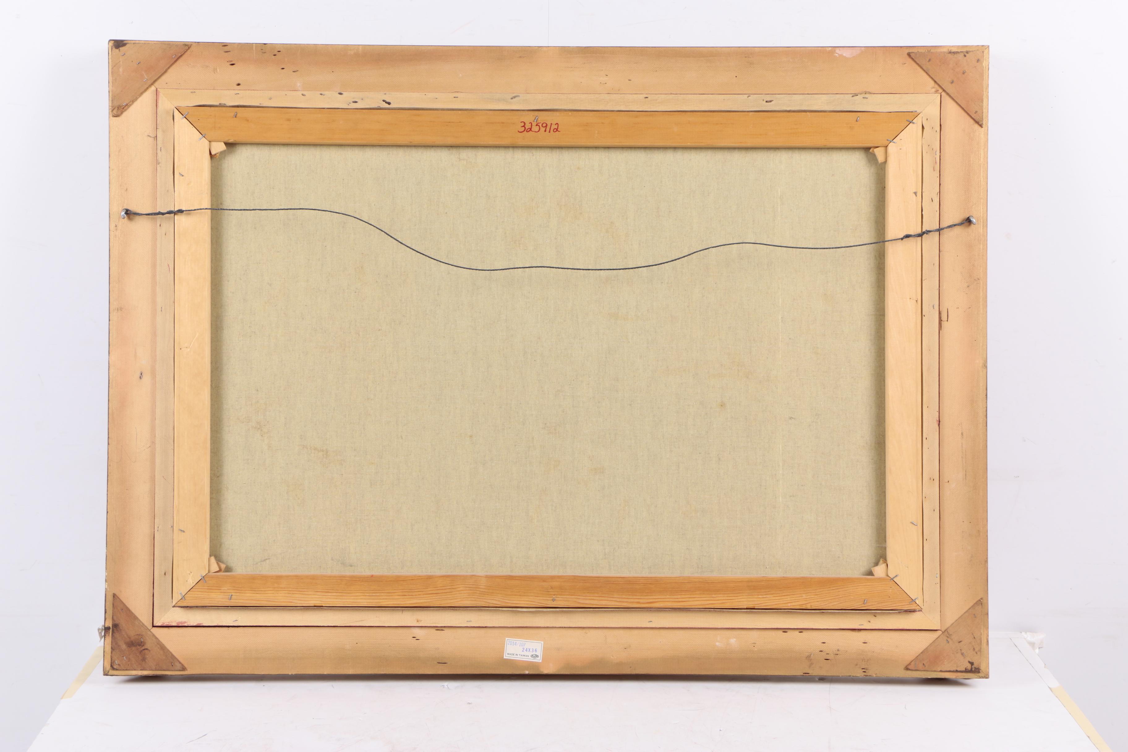 Hans Runge Oil Painting on Canvas of German Village in Autumn