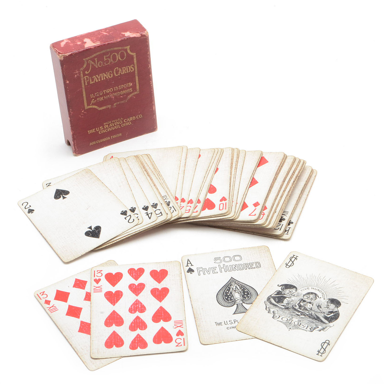 1918 US Playing Card No. 500 Set 62 Cards