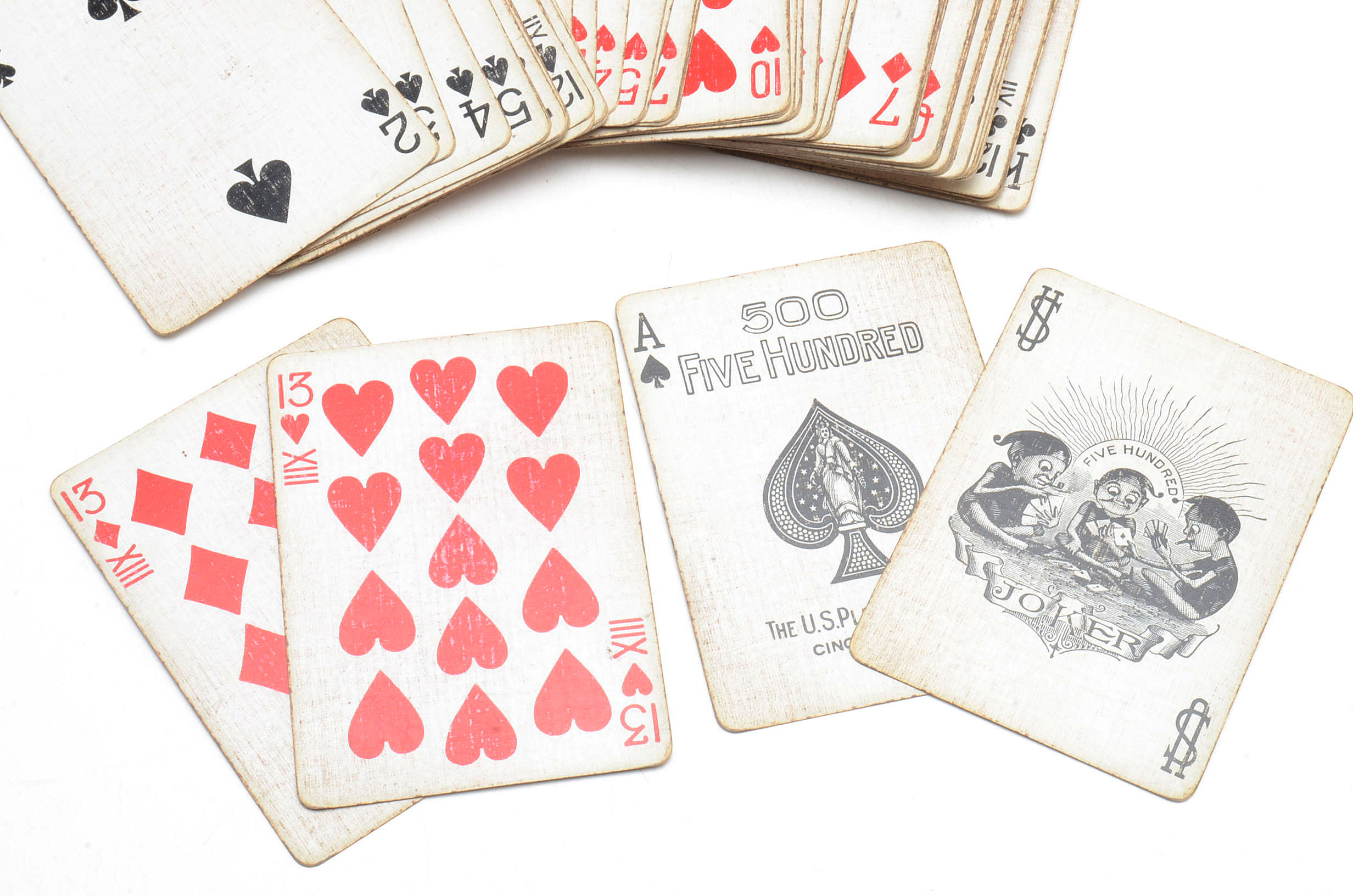 1918 US Playing Card No. 500 Set 62 Cards