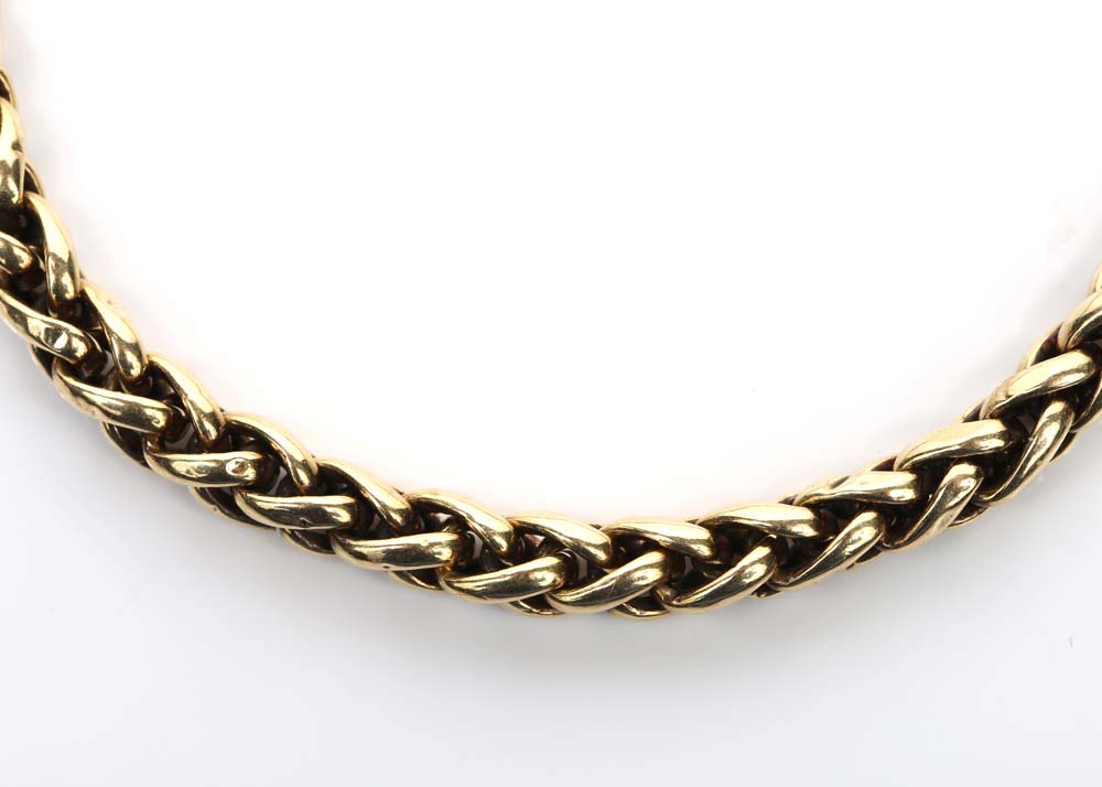 18K Yellow Gold Braided Bracelet