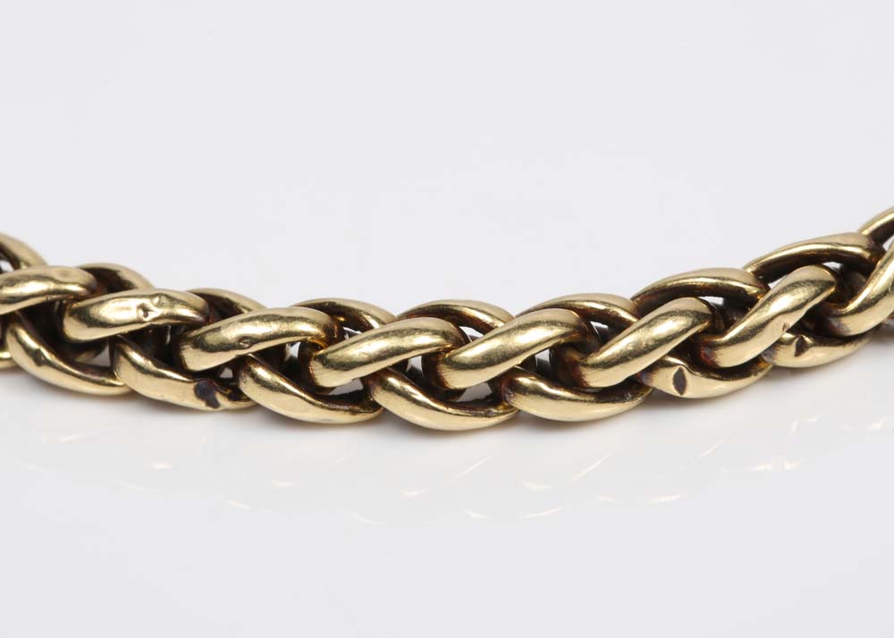 18K Yellow Gold Braided Bracelet