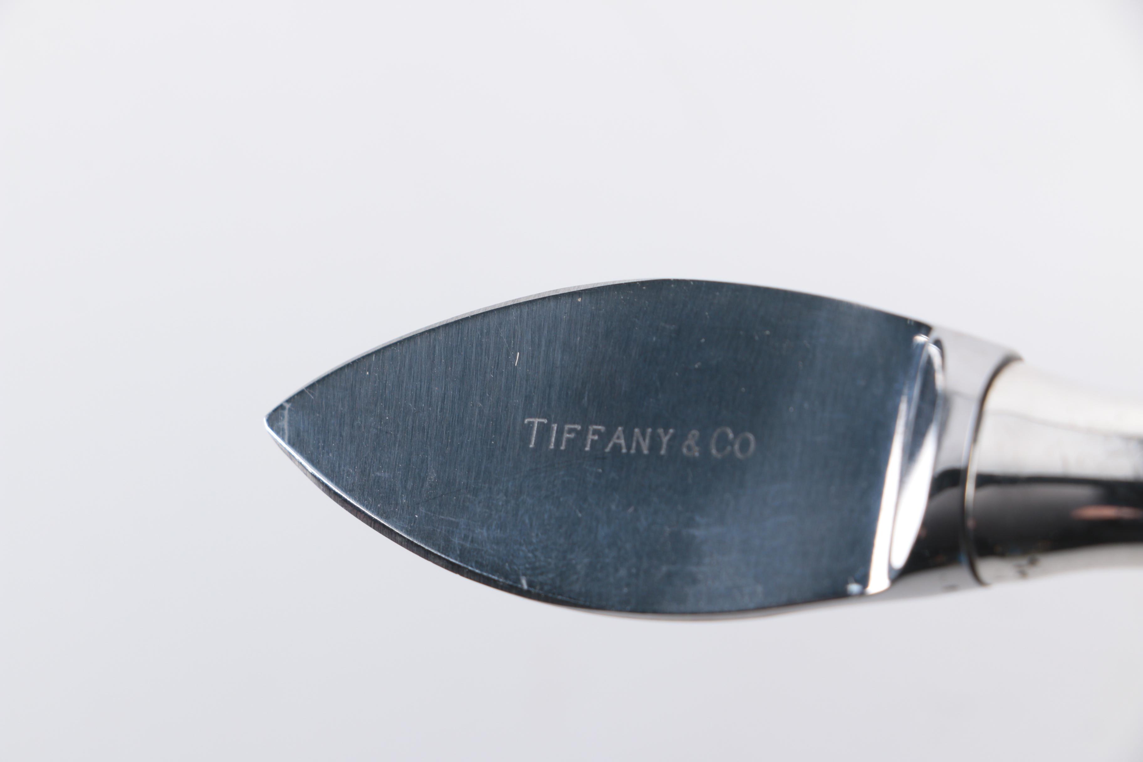 1984 Elsa Peretti for Tiffany & Co. "Padova" Sterling-Handled Cheese Knives