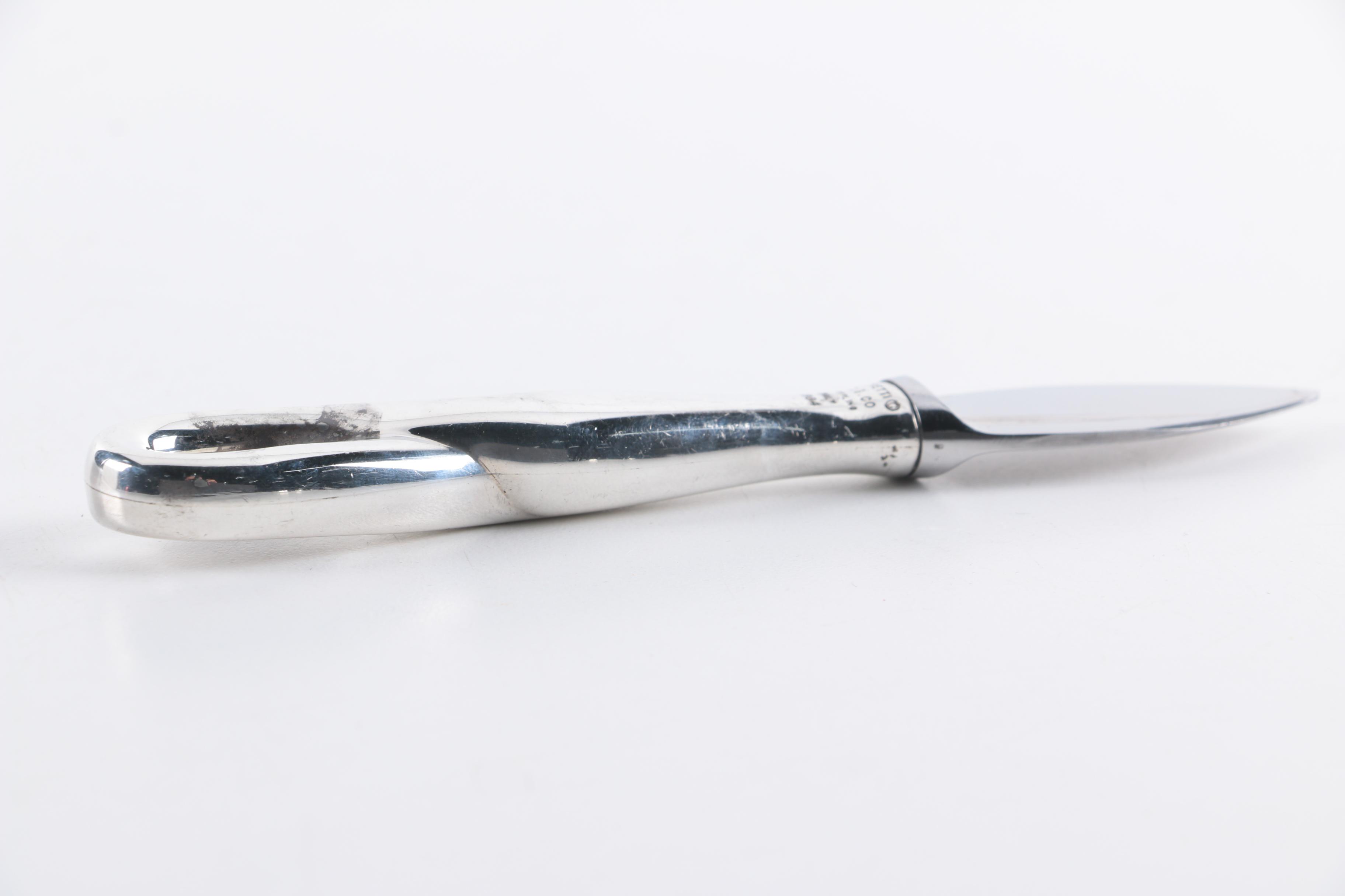1984 Elsa Peretti for Tiffany & Co. "Padova" Sterling-Handled Cheese Knives