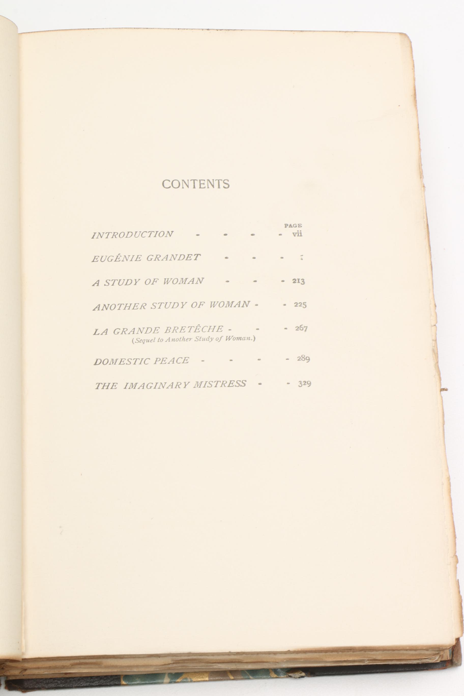 1901 "The Works of Honoré de Balzac" in Twenty-Two Volumes