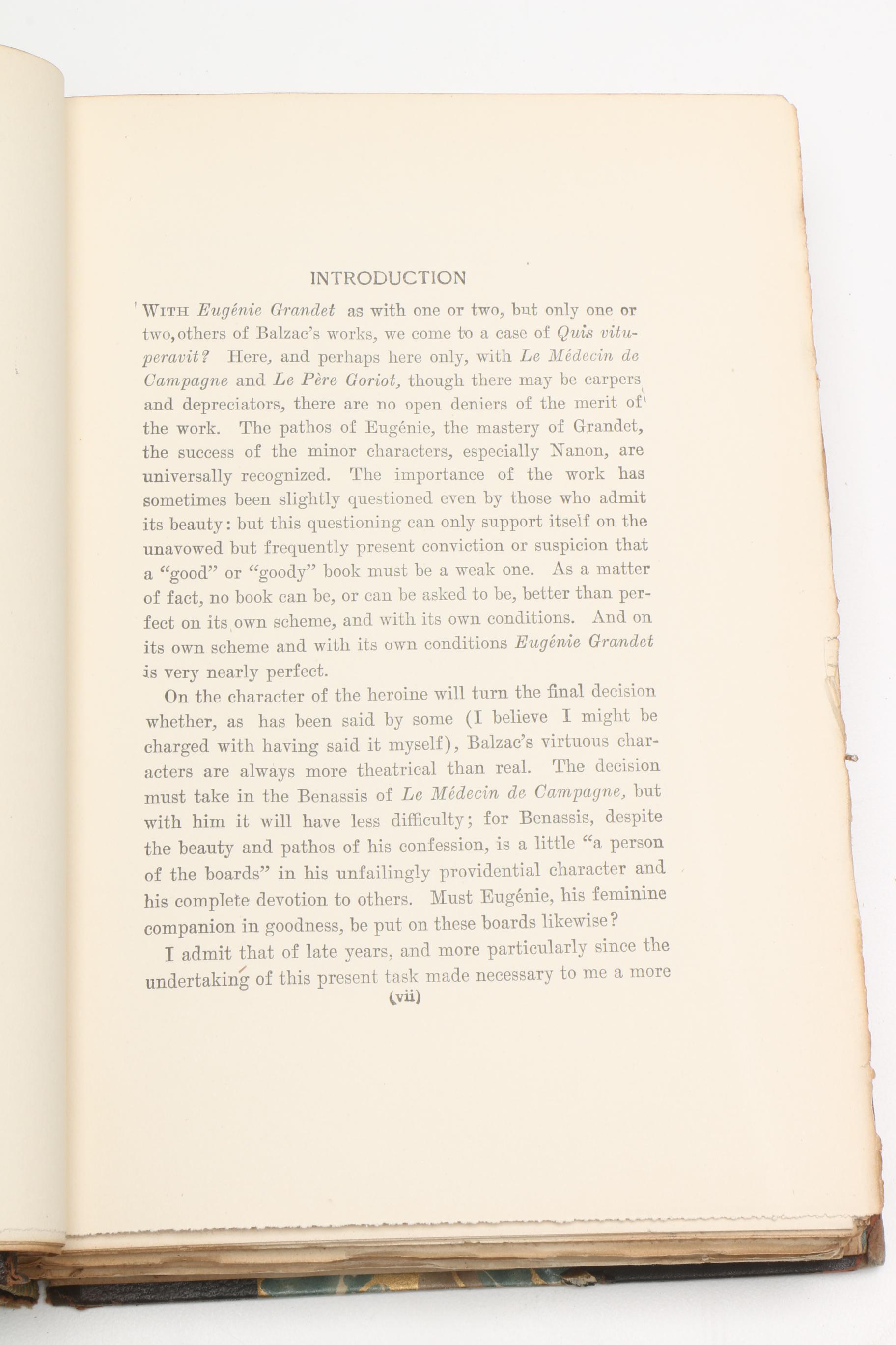 1901 "The Works of Honoré de Balzac" in Twenty-Two Volumes