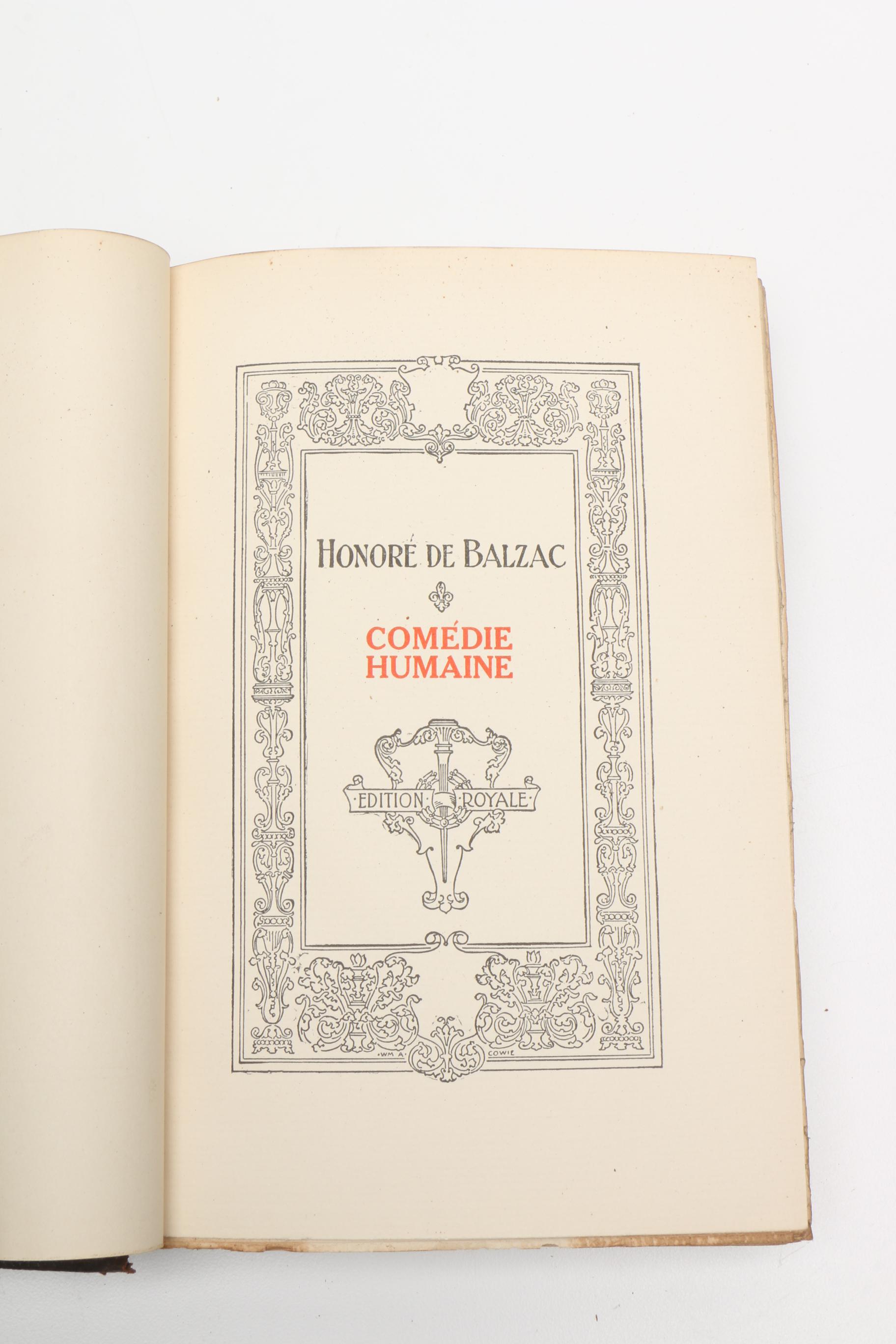 1901 "The Works of Honoré de Balzac" in Twenty-Two Volumes