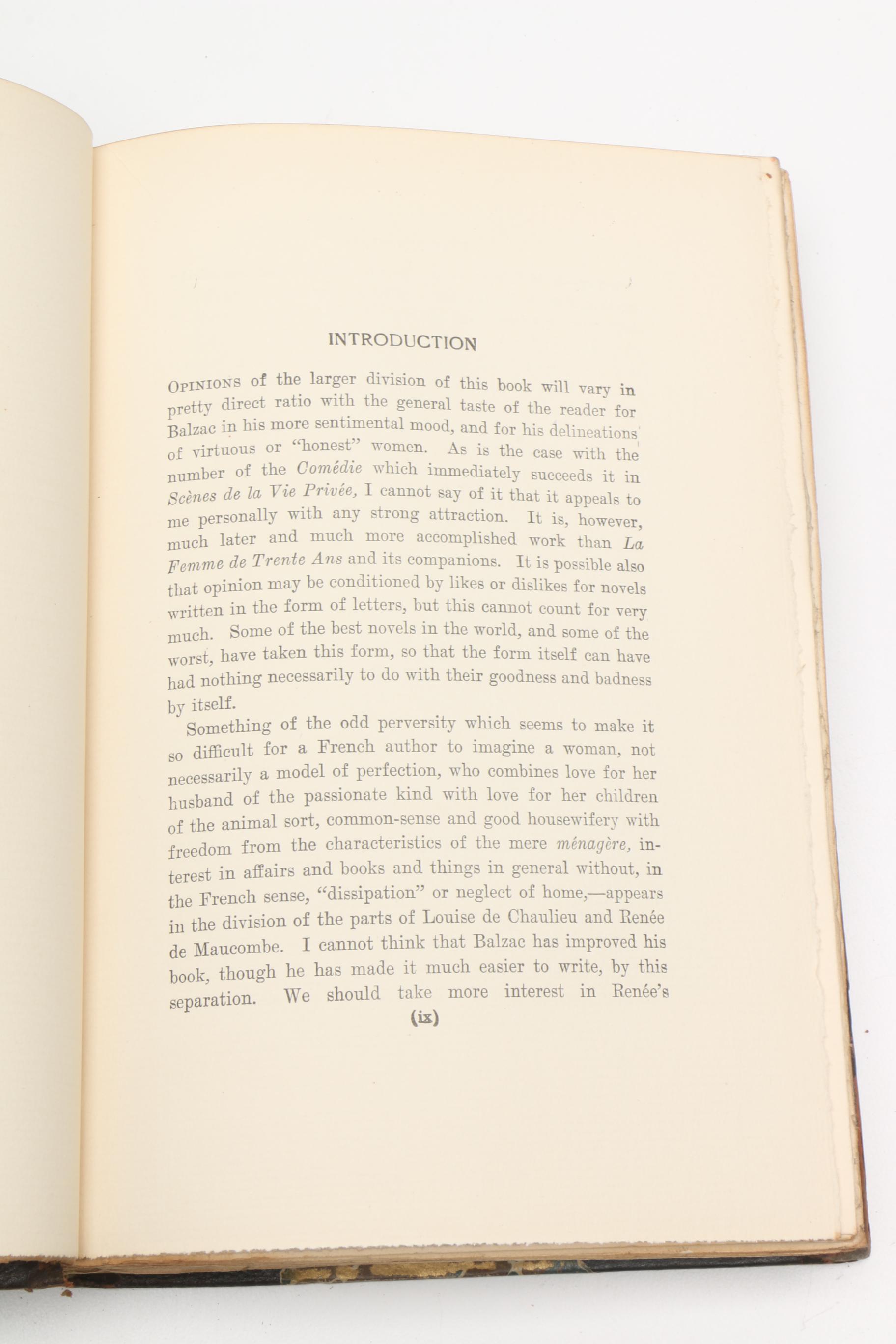 1901 "The Works of Honoré de Balzac" in Twenty-Two Volumes