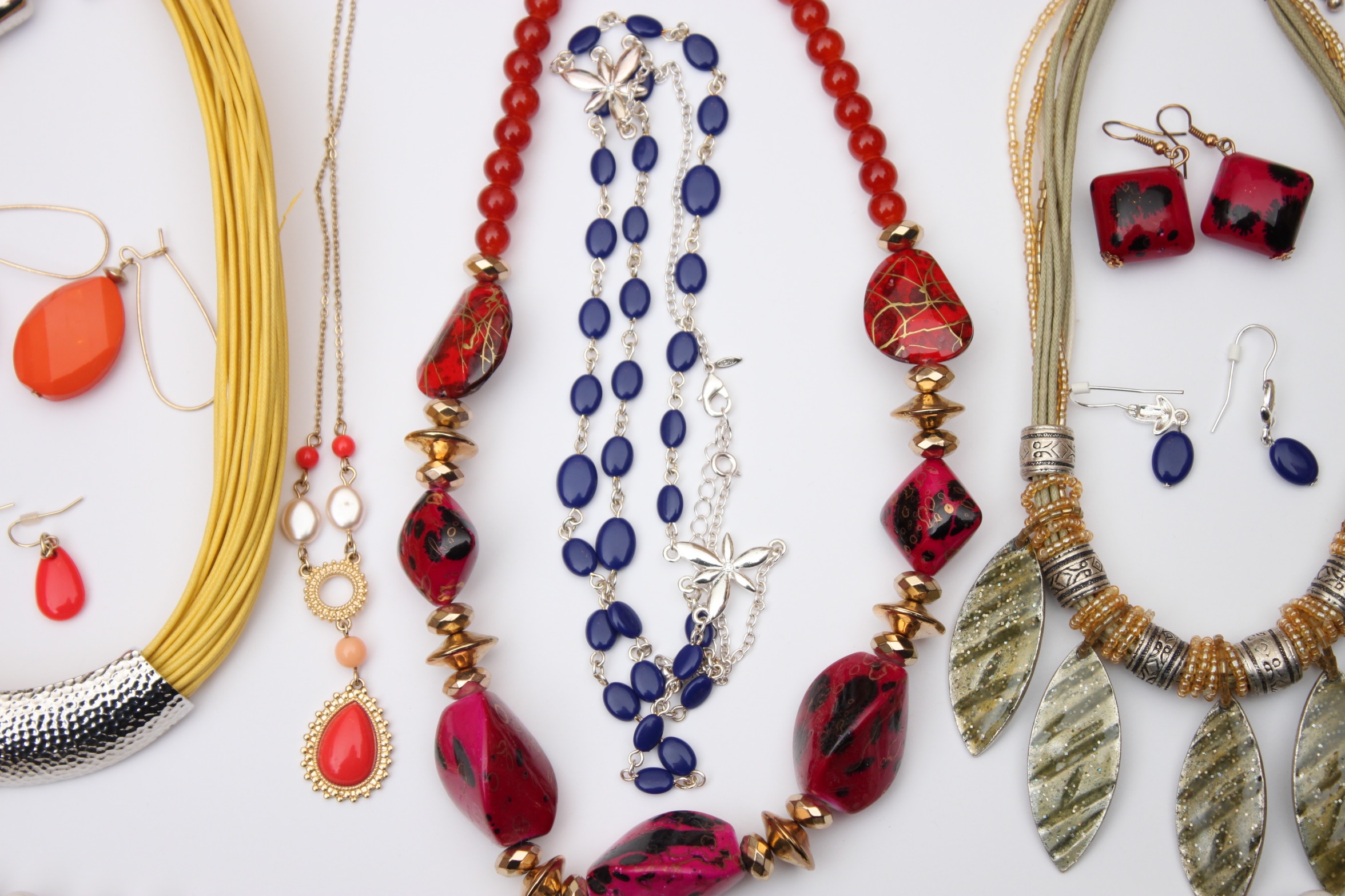 Assorted Jewelry Including Beaded Necklaces