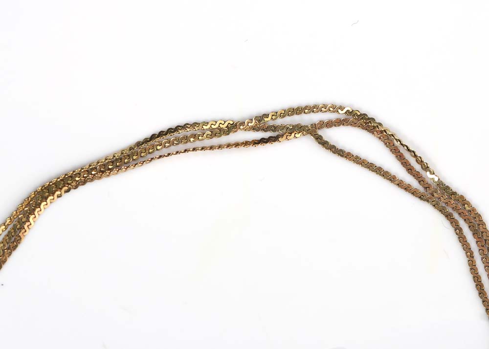 14K Yellow Gold Triple-Strand Bracelet