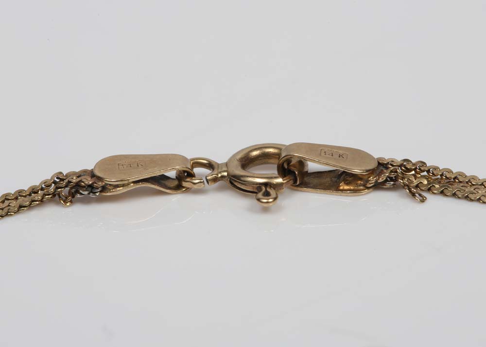 14K Yellow Gold Triple-Strand Bracelet
