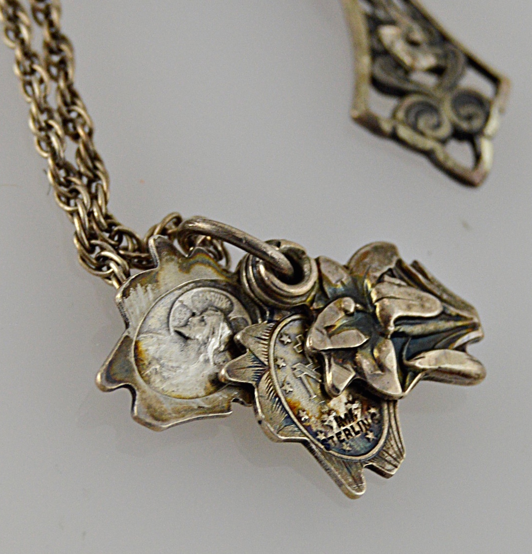 Vintage Ecclesiastical Sterling Silver Pendants