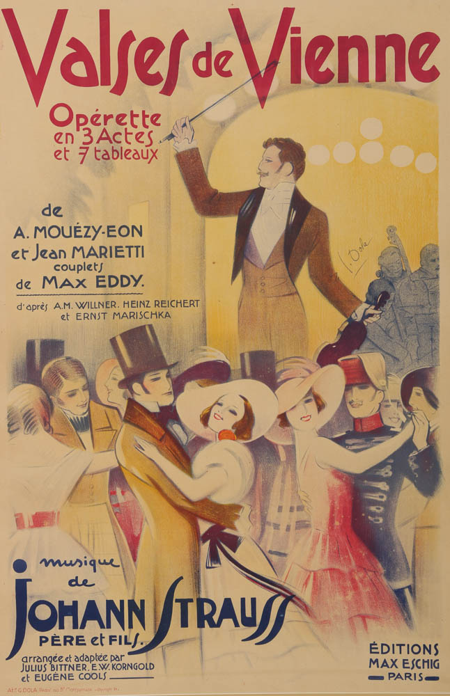 Georges Dola Lithograph on Paper "Valses de Vienne"