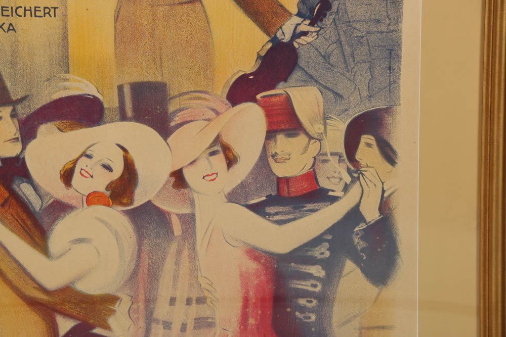 Georges Dola Lithograph on Paper "Valses de Vienne"