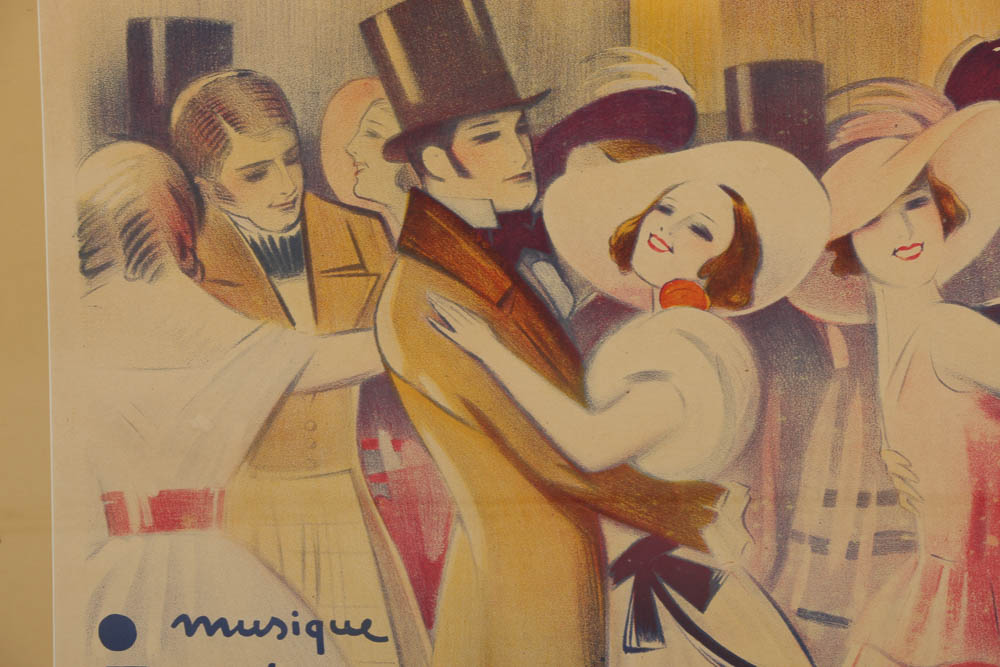 Georges Dola Lithograph on Paper "Valses de Vienne"