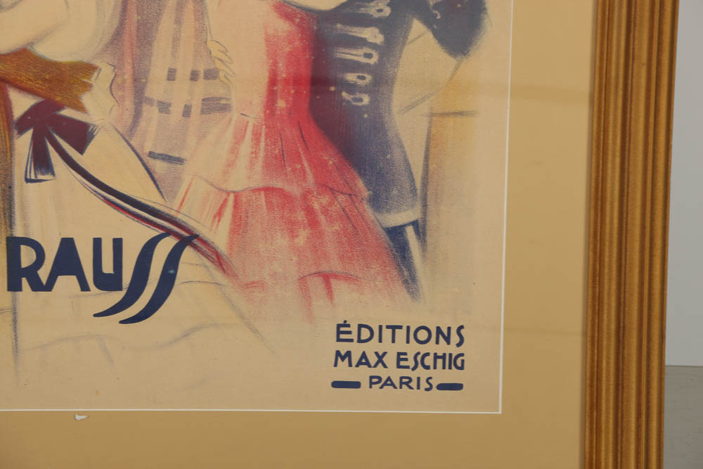 Georges Dola Lithograph on Paper "Valses de Vienne"