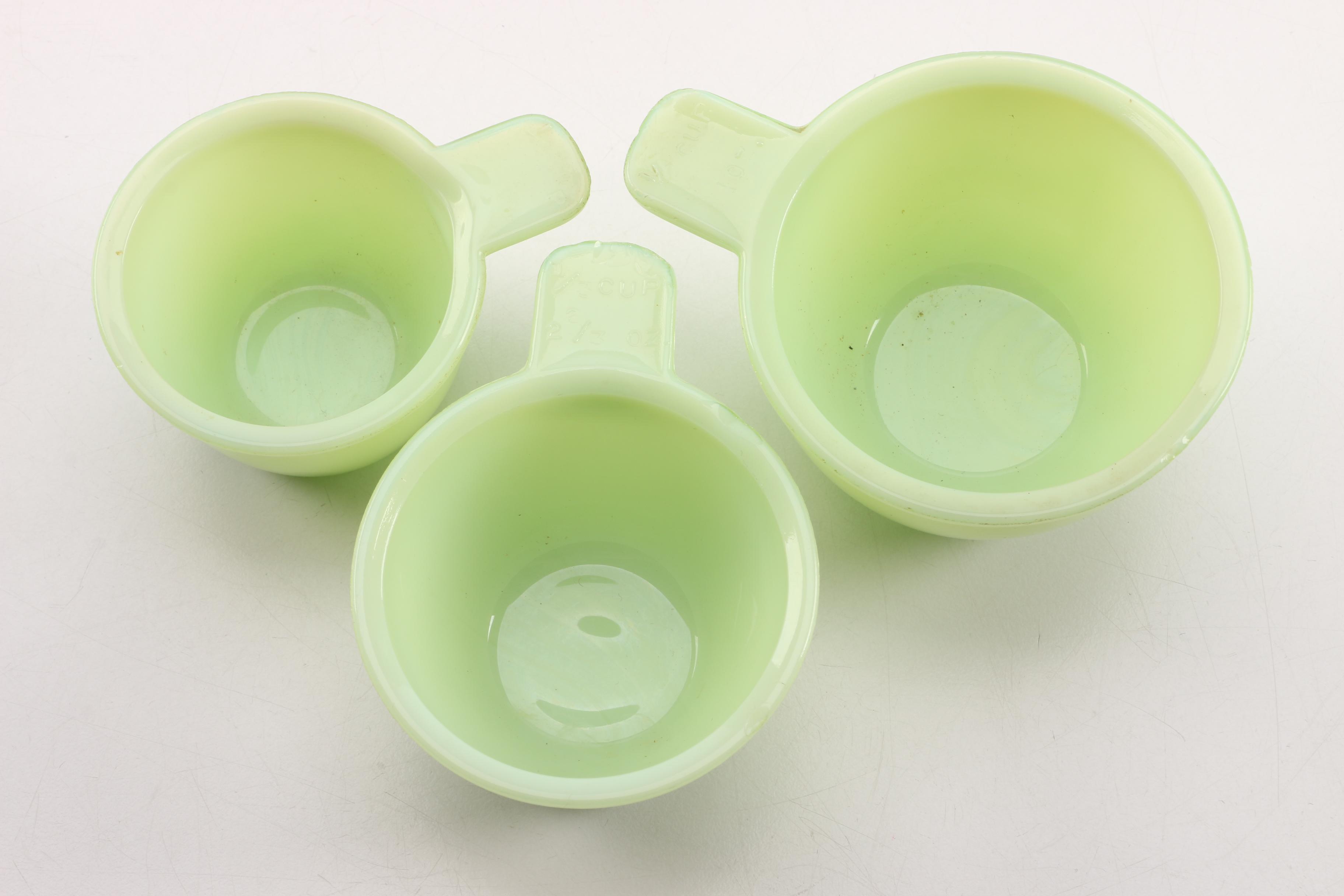 Vintage Jadeite Measuring Cups