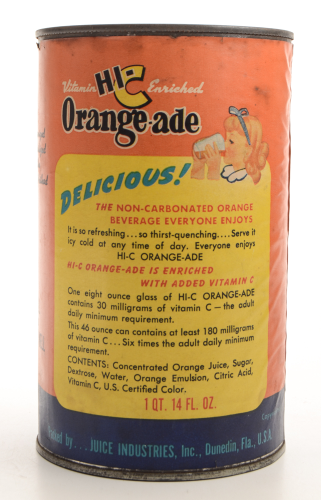 Vintage "Grape-Nuts" and "Hi-C" Advertising Tins