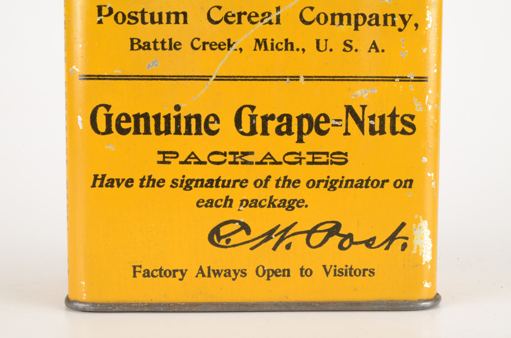 Vintage "Grape-Nuts" and "Hi-C" Advertising Tins