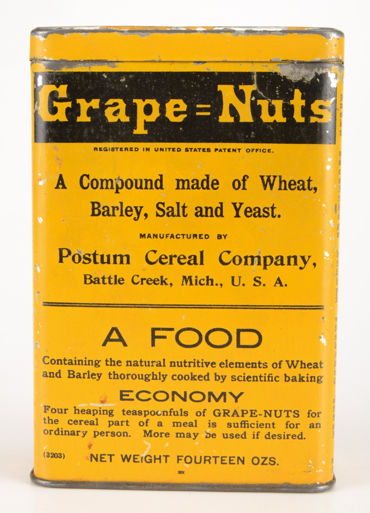 Vintage "Grape-Nuts" and "Hi-C" Advertising Tins