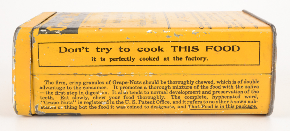 Vintage "Grape-Nuts" and "Hi-C" Advertising Tins