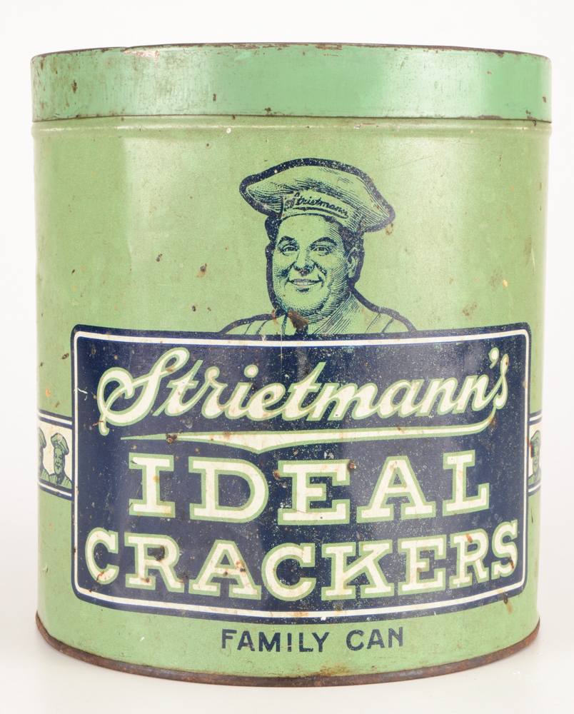 1930s "Strietmann Biscuit Company" Heekin Cincinnati Cracker Tin