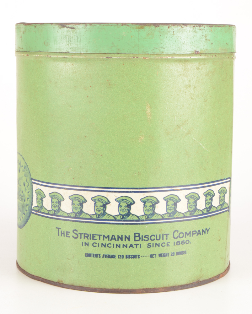 1930s "Strietmann Biscuit Company" Heekin Cincinnati Cracker Tin