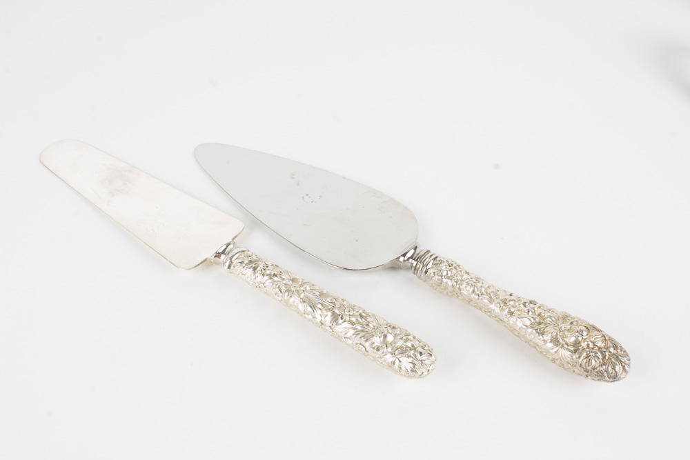 Kirk Stieff "Repoussé" Sterling Silver Serving Utensils