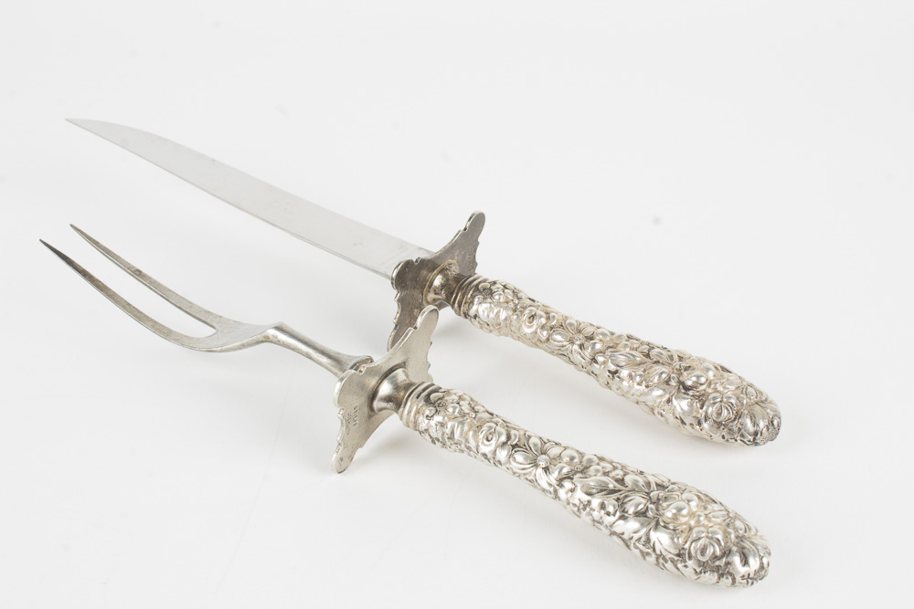 Kirk Stieff "Repoussé" Sterling Silver Serving Utensils