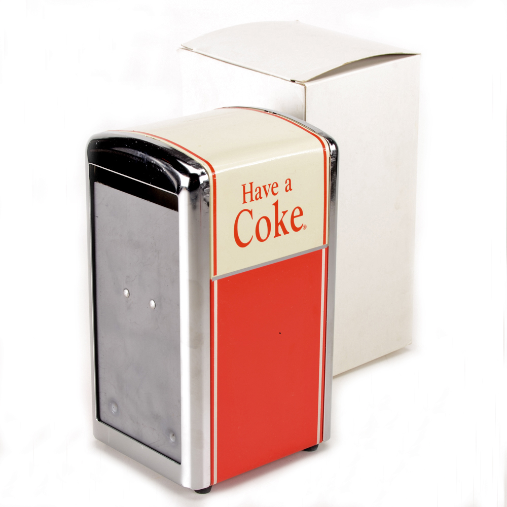 1992 "Coca-Cola" Jukebox Napkin Dispenser In Box