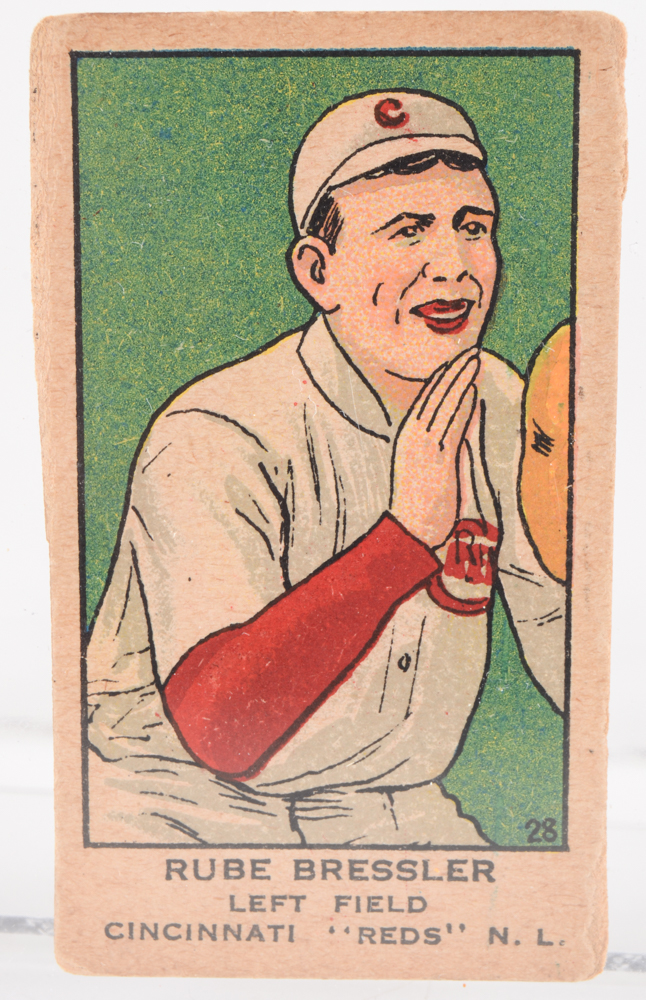 Circa 1920s Rube Bressler "Strip" Baseball Card