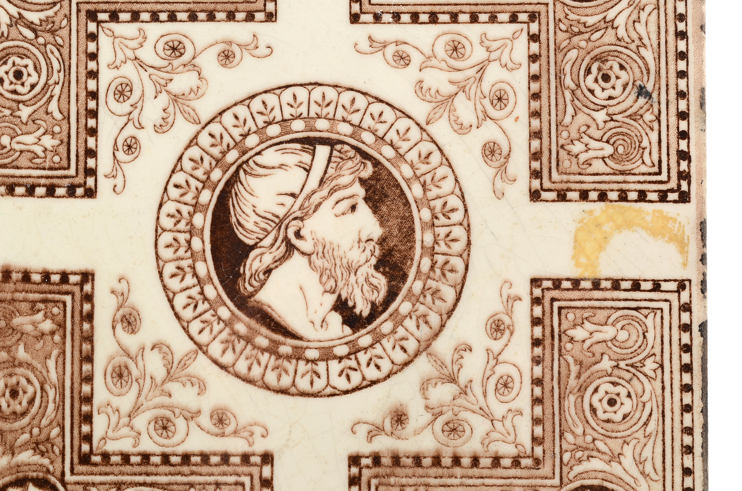 Ten 19th Century Glazed English Tiles including Mintons China Works