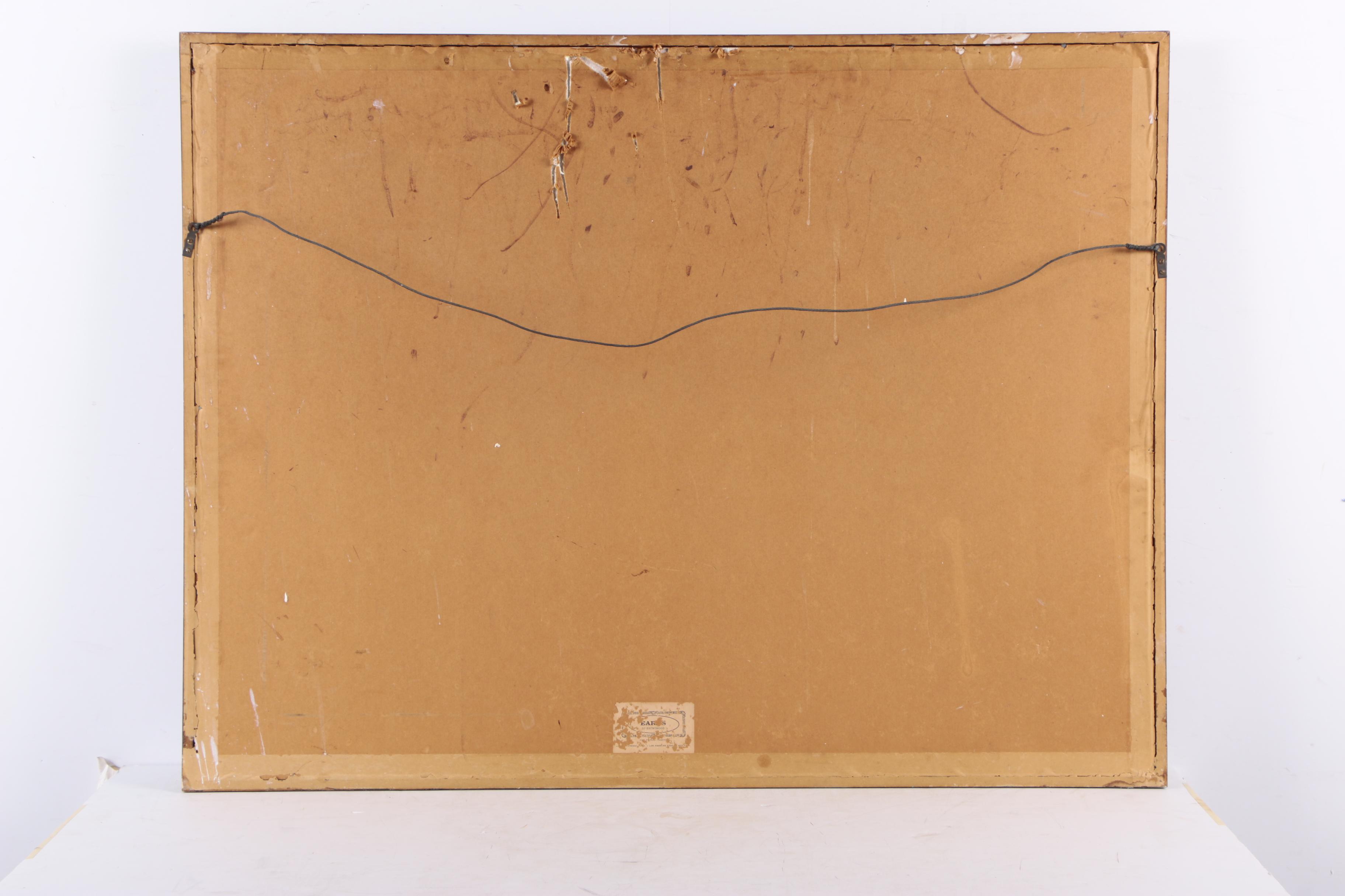 Abstract Limited Edition Lithograph on Paper of a City