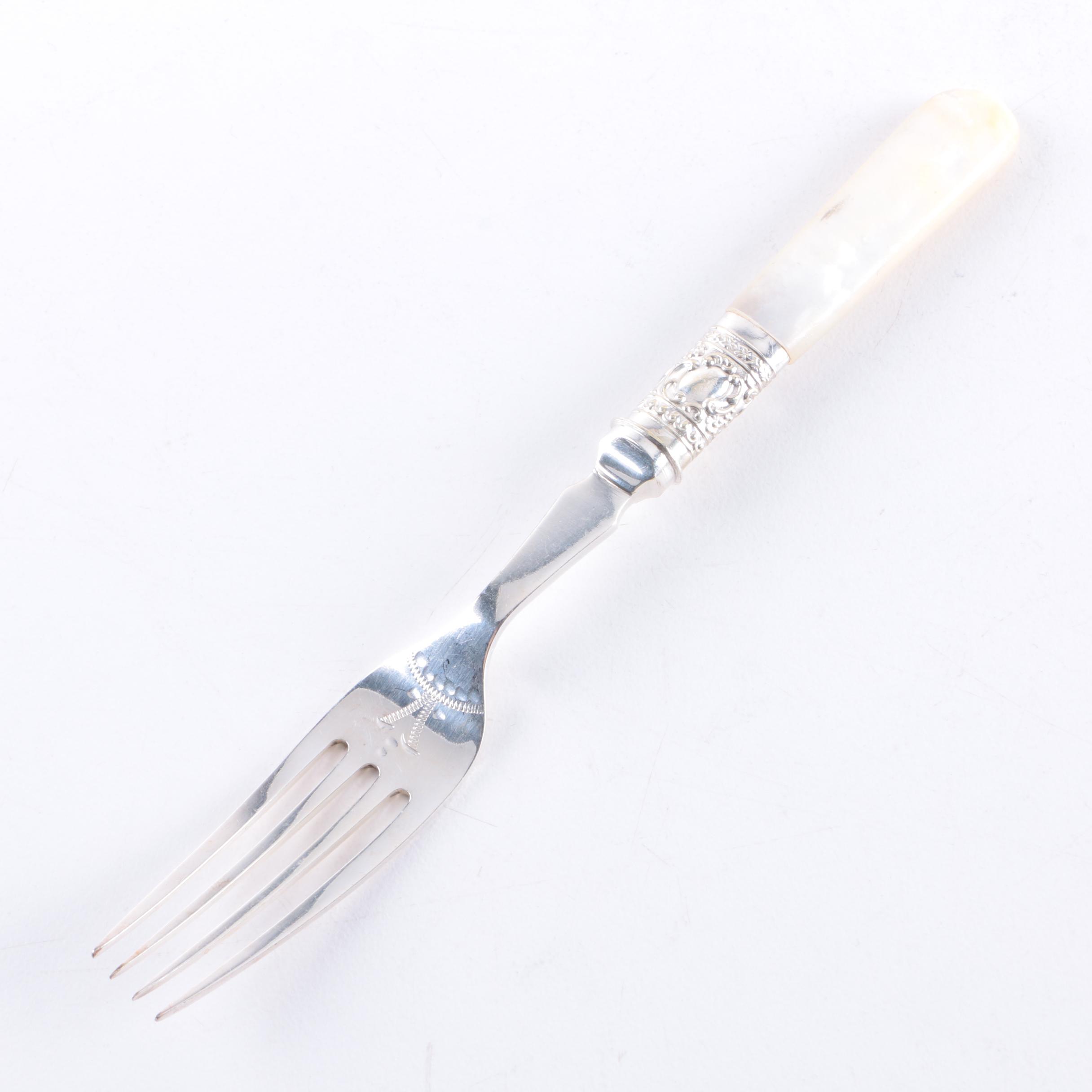 Silver Plate and Mother of Pearl Handled Forks and Knives