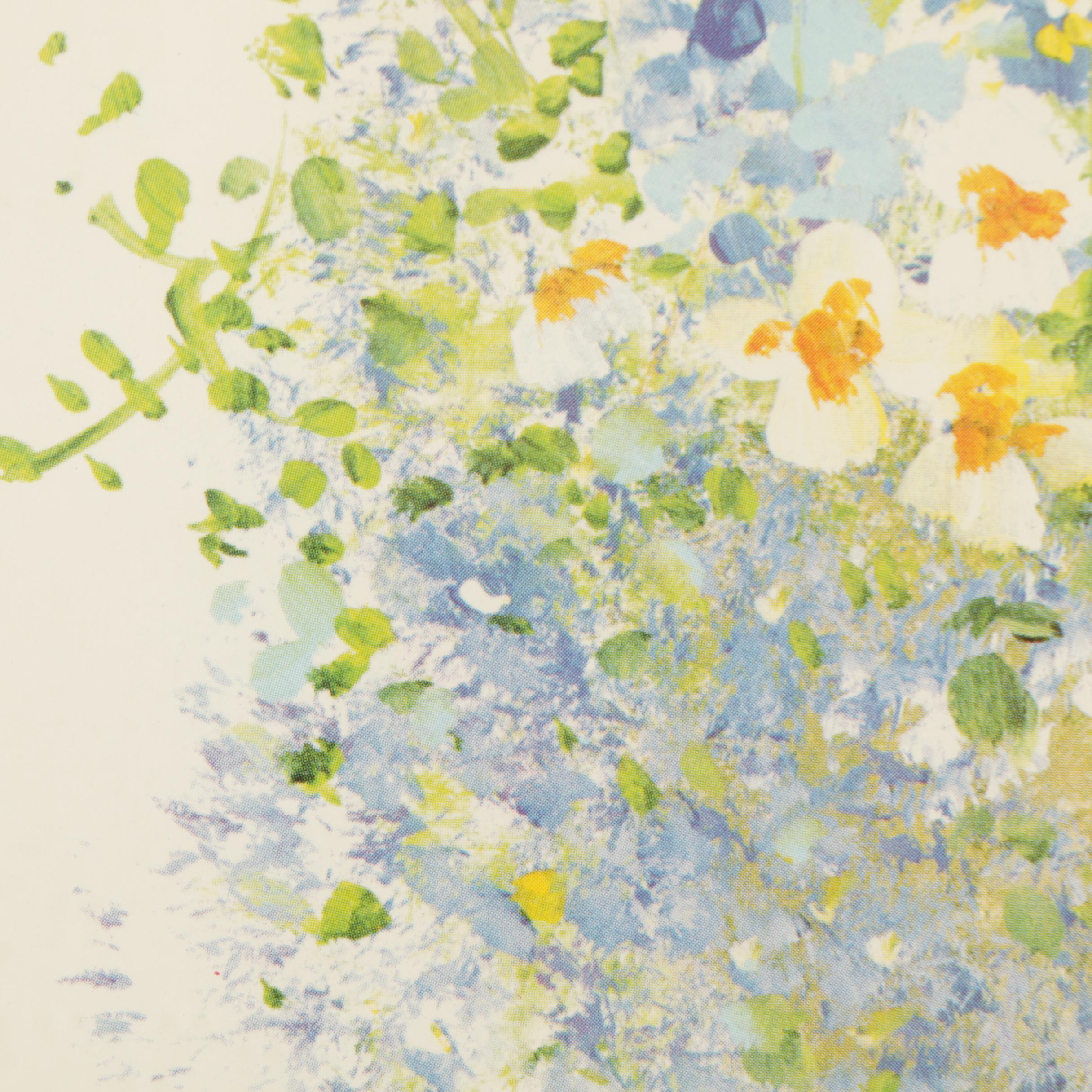 Offset Lithographs After Paintings of Floral Arrangements